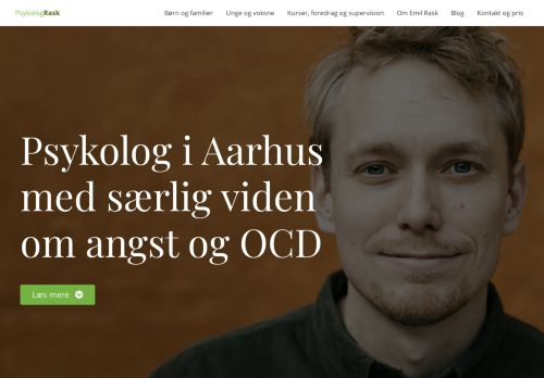 Screenshot af Psykolog i Århus, Emil Rask