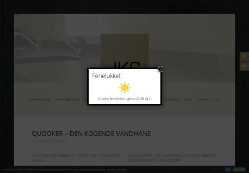 Screenshot af Quooker armatur - JKS Bordplade