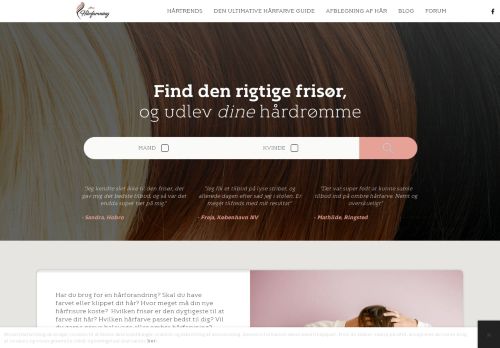 Screenshot af Alt om hårfarvning