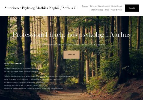 Screenshot af Terapi ved psykolog Mathias Nagbøl