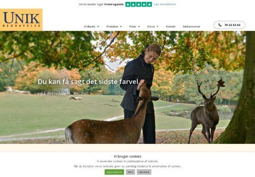 Screenshot af Unik Begravelse