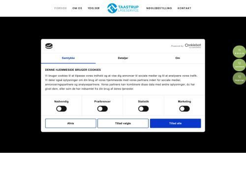 Screenshot af Taastrup Låseservice ApS