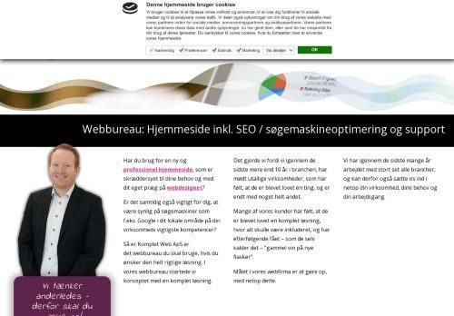 Screenshot af Webbureau & SEO Bureau i Odense