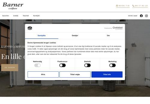 Screenshot af Frisør Odense