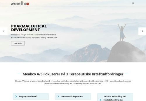 Screenshot af Dansk biotech-firma Meabco A/S udvikler fremtidens kræftbehandling