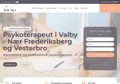Screenshot af Psykoterapeut i Valby - Speciale i adoption