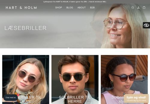 Screenshot af Designerbriller - Moderigtige designerbriller til mænd og kvinder