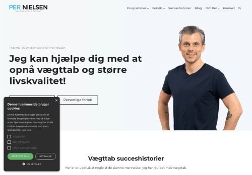 Screenshot af Personlig træner og ernæringsvejleder Per Nielsen
