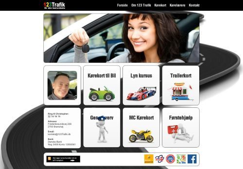 Screenshot af 123trafik.dk