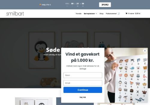 Screenshot af Søde plakater til børneværelset