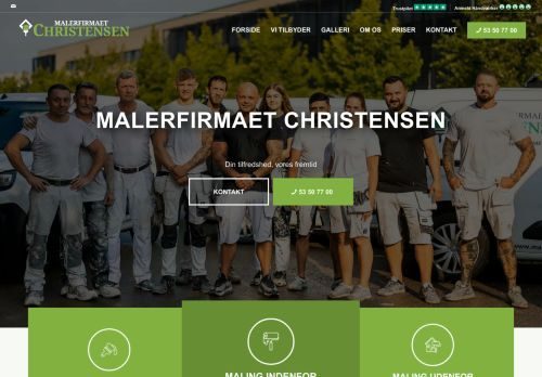 Screenshot af Maler Christensen
