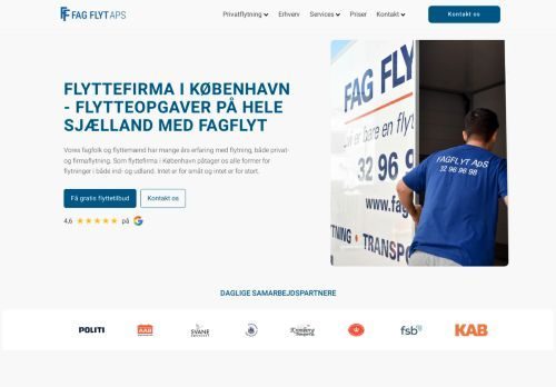 Screenshot af Flyttefirma i Kastrup