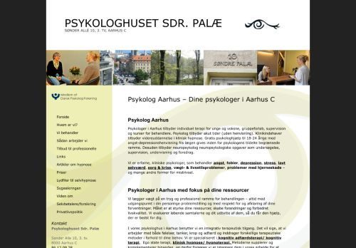 Screenshot af Psykologhuset Sdr. Palæ