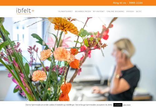 Screenshot af Ibfelt+ Tandklinik Gentofte