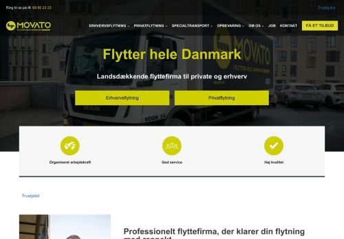Screenshot af CT Flyt &amp; Service ApS