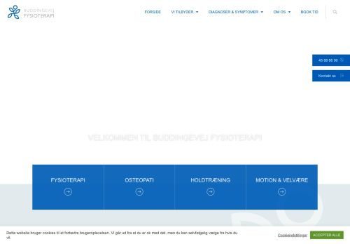 Screenshot af Buddingevej Fysioterapi