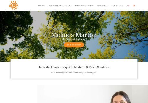 Screenshot af Psykolog Melinda Marton
