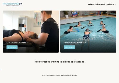 Screenshot af fysioterapien.dk