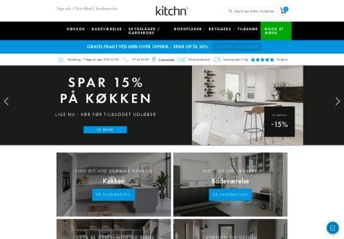 Screenshot af Kitchn.dk