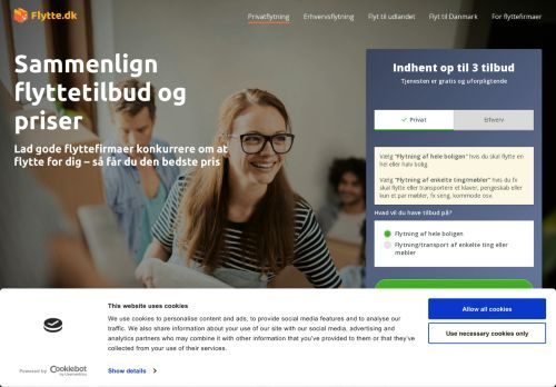 Screenshot af Flyttefirma
