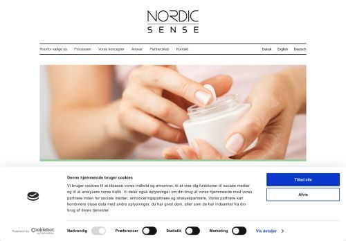 Screenshot af Allergivenlig hudpleje og hårpleje