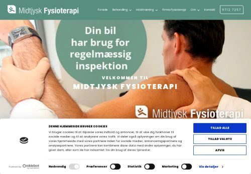 Screenshot af Midtjysk Fysioterapi