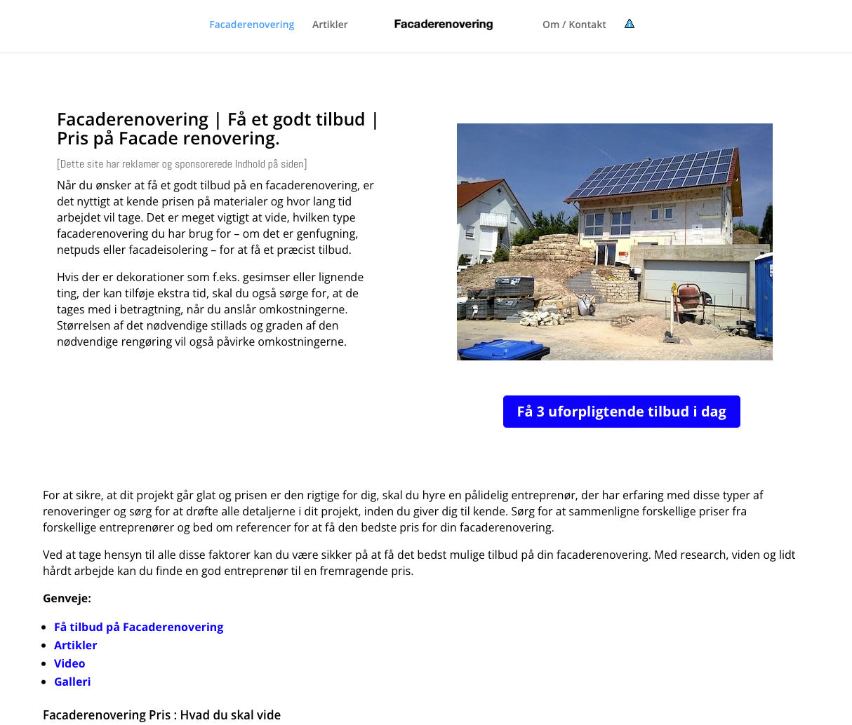 Screenshot af Facaderenovering-1.dk