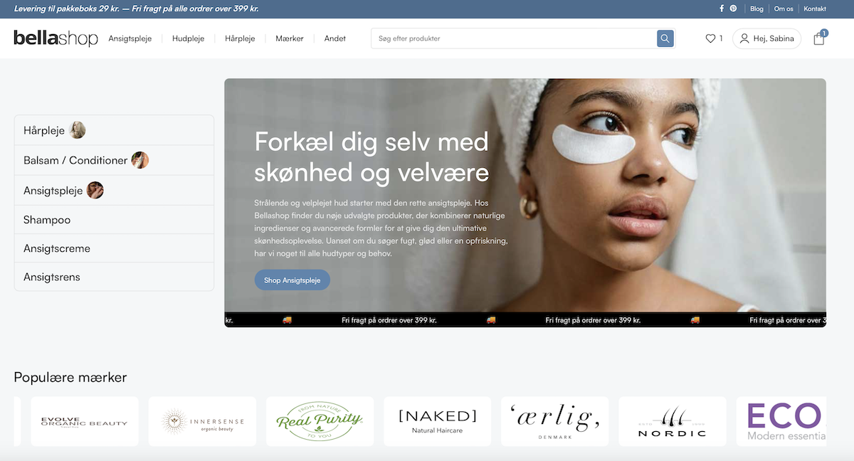 Galleri fra Bellashop